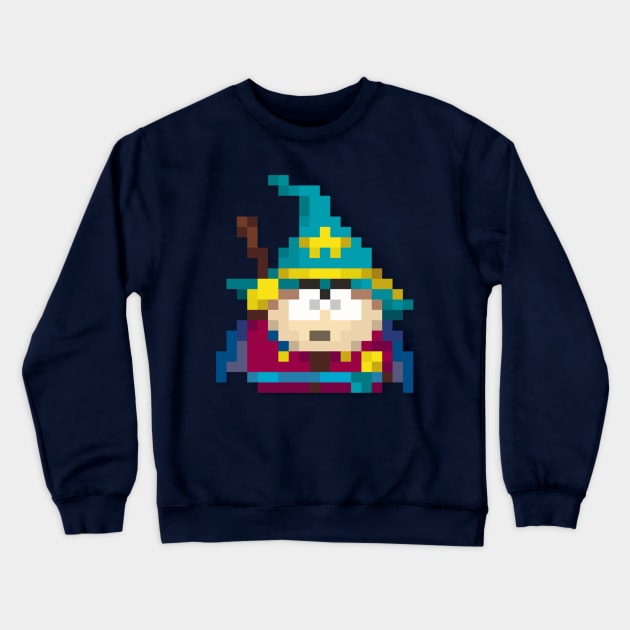 Eric Cartman low-res pixelart Crewneck Sweatshirt by JinnPixel